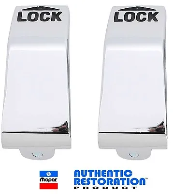 Fits 70-74 Cuda/Challenger Chrome Inner Interior Door Lock Levers Handles E-Body • $37.99