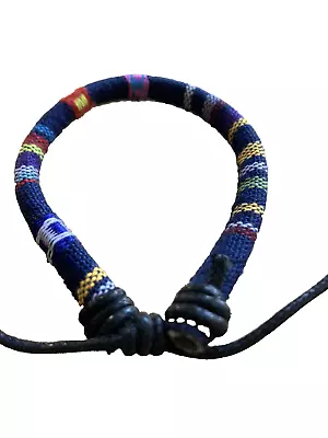 New Rastaclat Color Adjustable Draw String Bracelet Blue & Yellow Multicolor • $7.99