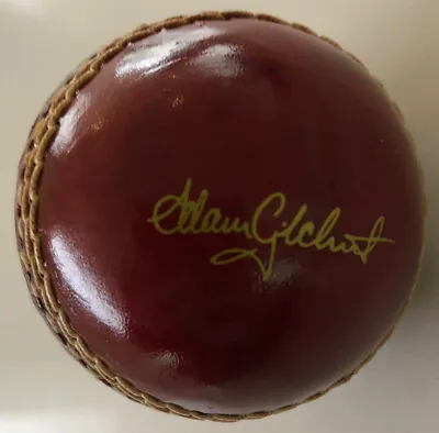 $32.50 • Buy ADAM GILCHRIST .. PUMA .. Facsimile Gold Signature.. Miniature Cricket Ball 5cm