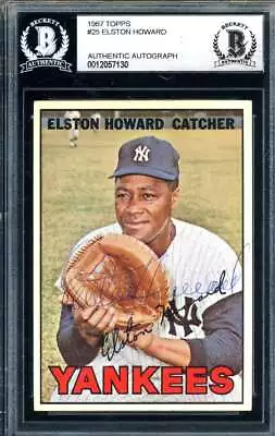 Elston Howard Beckett Signed 1967 Topps Autograph • $172