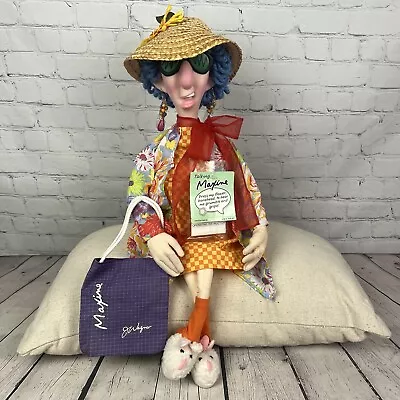 Vintage Hallmark Maxine Poseable Talking Grouchy Cloth Doll Humor 24” • $34.99