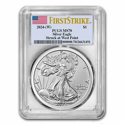 2024-(W) American Silver Eagle MS-70 PCGS (FirstStrike®) • $54.54