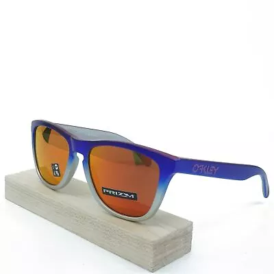[OO9013-F1] Mens Oakley Frogskins Sunglasses - Pink Blue Fade Silver /Prizm Ruby • $74.99