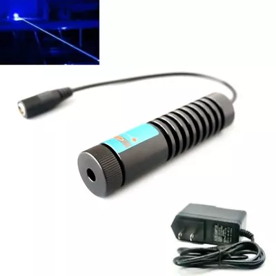 $108.37 • Buy Adjustable Focus High Power 445nm 450nm 1000mw 1W Blue Laser  Dot Module W/12V