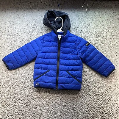 Mayoral Coat Boys Toddlers 2 Blue Puffer Coat Winter Sledding Skiing Outdoors • • $13.87