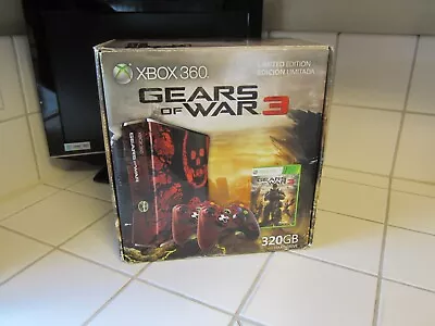 Microsoft Xbox 360 Gears Of War 3 Limited Edition 320GB Console Tested • $199.99