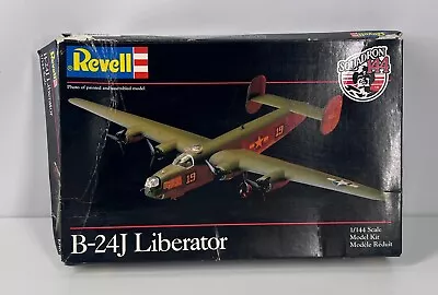 Vintage Revell B-24J Liberator Plastic Model Plane Kit 1:144 Scale #1048 • $9.99