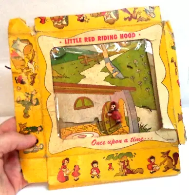 *rare* Vintage Estate 1951 Emenee Ny Little Red Riding Hood Toy Play Set! Bin 9 • $19.99