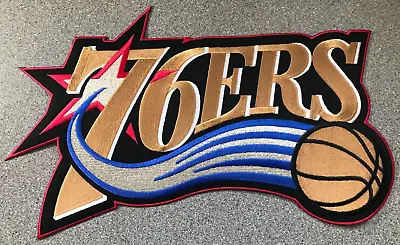 1997-2008 Philadelphia 76ers Nba Basketball Vintage Huge Xl 15  Team Logo Patch • $27.95