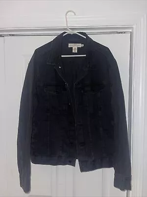 H&M Jean Jacket Denim Size XL Black • $15