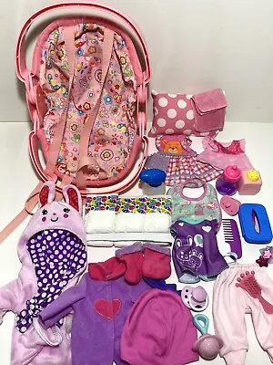 Baby Alive Doll Clothes Dresses Accessories Bottle Carrier Diapers Extras • $45