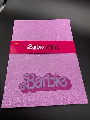 Barbie The Movie Zara A4 Notebook- Pink Colored Grid. Paperback Cover/glitter • $31.99