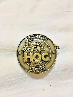 Vintage Harley Owners Group 1996 Sturgis Brass Event Pin • $6