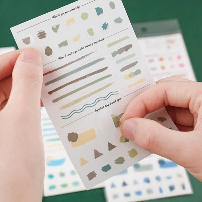 $2.90 • Buy 3 Pcs Transparent PET Stickers Assorted Bullet Journal/Planner/Scrapbook Decor