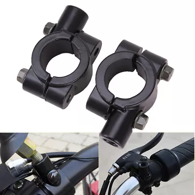 Universal Motorcycle 7/8  Handlebar Mirror Mount Bracket Clamp For Dirt Bike ATV • $7.99