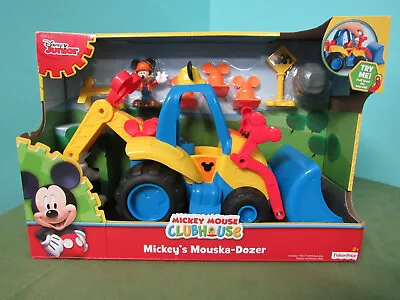 Fisher-Price DISNEY Mickey Mouse Mouska Dozer Toy Set Clubhouse Loader Sounds • $42