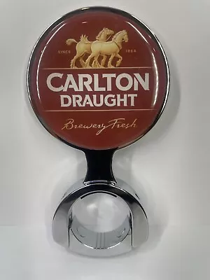 Carlton Draught Beer Font 82mm Decal Keg Kegerator Beer Tap Badge • $39.95