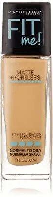 Maybelline Fit Me Foundation Matte Poreless Makeup #230 Natural Buff Normal/Oily • $6.45