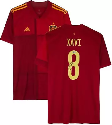 Xavi Hernandez Spain National Team Autographed 2020 Red Adidas Jersey • $359.99