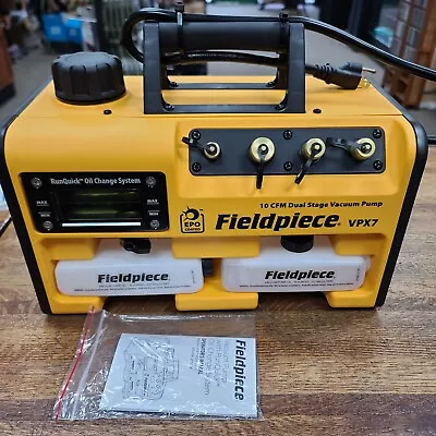 Fieldpiece VPX7 10 CFM Vacuum Pump With RunQuick™ Oil Change System • $600