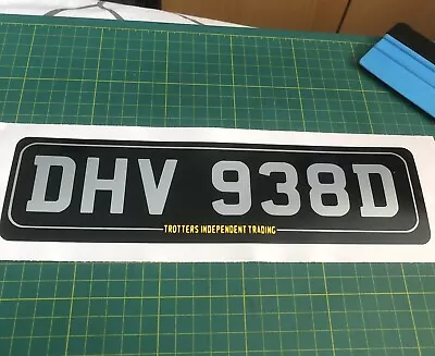 £3.99 • Buy Only Fools And Horses, Trotters Van Number Plate Sticker/decal, Garage,mancave.
