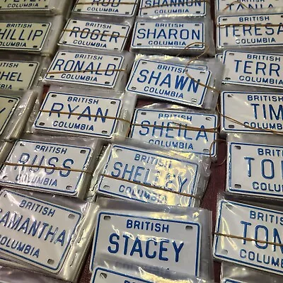 BC Souvenir License Plate Mini Personalized British Columbia Metal YOU PICK NAME • $7.49