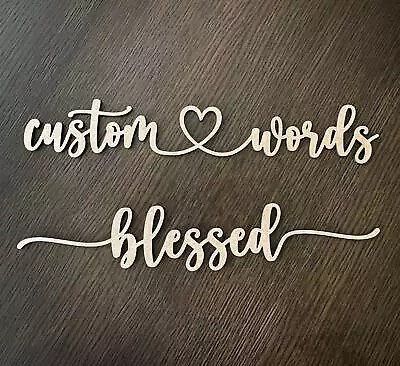 Custom Wood Names Sign Letters For Nursery Sign Crib Sign Nursery Decor Letters  • $6.95