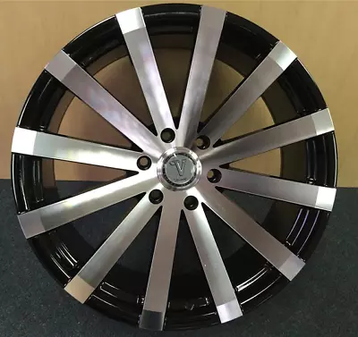 🔥🔥22  VELOCITY Wheel VW12🔥22X9 30 6X139.7 C.B 78.1 Black & Machined Rim🔥🔥 • $339.99