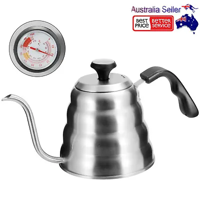 $37.80 • Buy Pour Over Kettle With Thermometer Pour Over Coffee Kettle Goose Neck Tea Pot AU