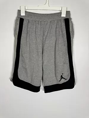 Vintage Nike Air Jordan Jumpman Logo Black Gray Long Basketball Shorts XL W26 • $20