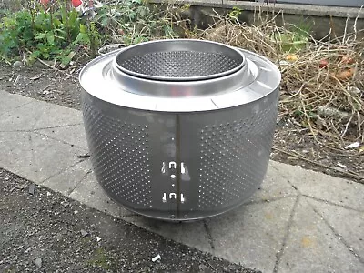 Upcycled Washing Machine Drum Fire Pit With Stand Firepit Log Burner Patio Heat • £45