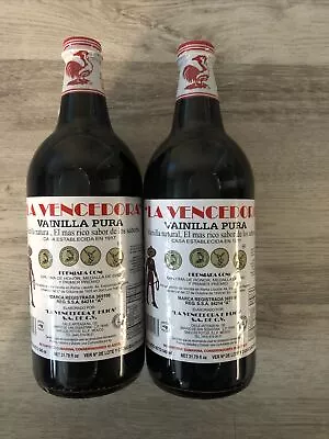 A 2 La Vencedora Pure Vanilla Extract Glass Bottles 31oz From Mexico • $39