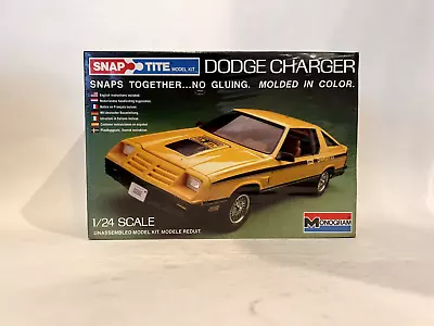 Monogram Snaptite Dodge Charger Model Kit 1:24 Scale New Sealed In Box • $20