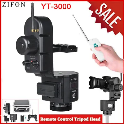 ZIFON YT-3000 Tripod Motorized Pan Tilt Head With Remote Control For  Camera • $344.06
