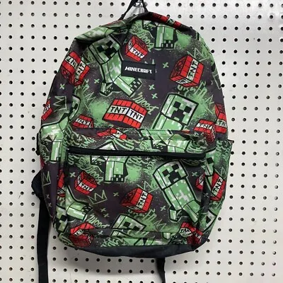 Minecraft TNT All Over Character Print Backpack Book Bag With Laptop Sleeve • $14.99