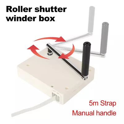 Roller Shutter Manual Winder Box Includes 5 Meter Roll Belt Set Curtain Control • £20.39