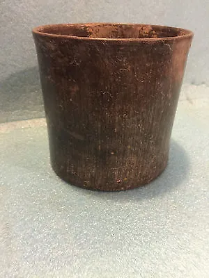  Pre Columbian Mayan Olmec Black Fluted Cylinder  Intact 6.5  X 6.5   Incredible • $497