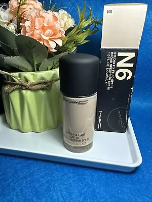 MAC Studio Fix Fluid SPF15 Broad Spectrum N6 Full Size 1Oz./30 Ml NEW IN BOX  • $23.99