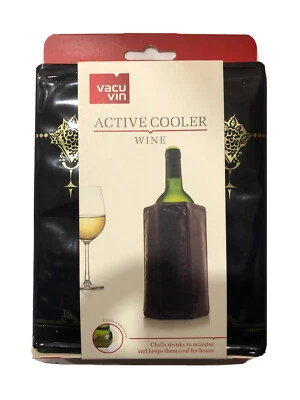 $25 • Buy Active Cooler Wine VacuVin Rapid Ice Wine Cooler Portable Sleeve New Vacu Vin