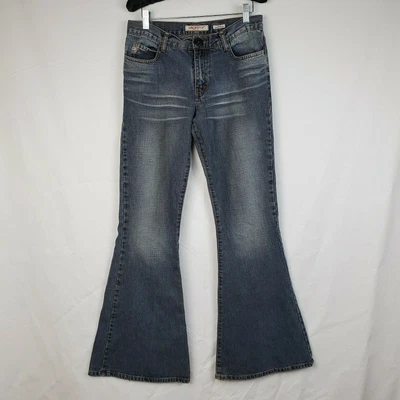 £38.26 • Buy Miss Sixty Super Tommy Flare Jeans Made In Italy Medium Wash Size 28