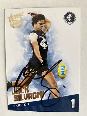 Jack Silvagni Carlton Personally Signed Card • $15