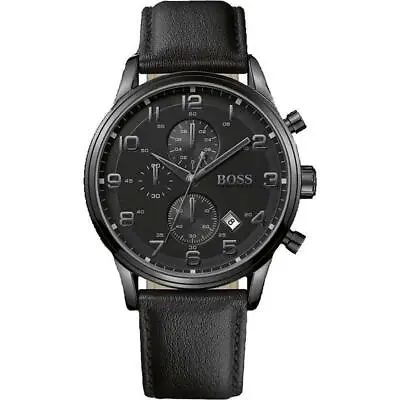£118.98 • Buy Hugo Boss Hb1512567 Men's Black Aeroliner Watch - 2 Years Warranty + Gift Bag