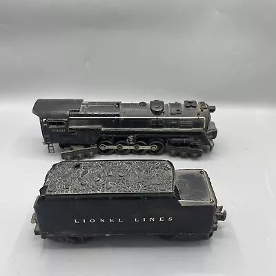 Vintage 1940's LIONEL LOCOMOTIVE #2020 Steam Engine & Whistle Tender Black • $99.99