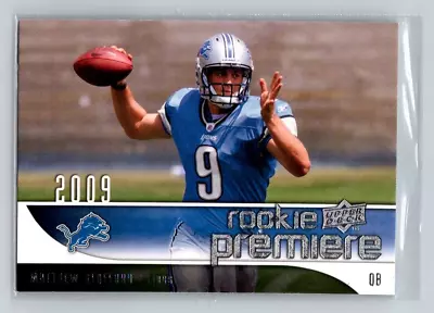 Matthew Stafford - 2009 UD Upper Deck Rookie Premiere RC - Detroit Lions Rams • $3