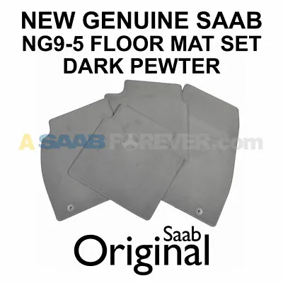 NEW SAAB 9-5 Floor Mat Set - Dark Pewter NG9-5 2010-2011 13301964 Genuine OEM • $129.99