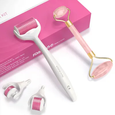 $41.54 • Buy 4 In 1 Derma Roller Healthy Face Skin Care Anti Ageing Kit Micro Titanium Needle