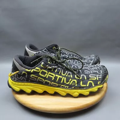 La Sportiva Trail Running Shoes Vertical K Mens Size 9 Black Yellow Sneakers • $44.99