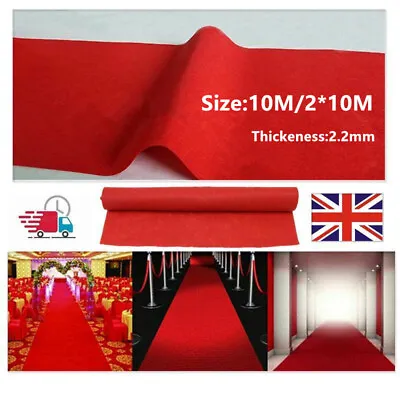 32ft Floor Runner Large Red Carpet Wedding Aisle Hollywood Party Decoration UK • £45.99