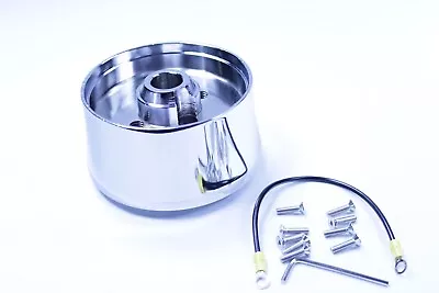 9 Bolt Hole Steering Wheel Hub Adapter Mount Chrome Aftermarket For Chevy GM • $39.99