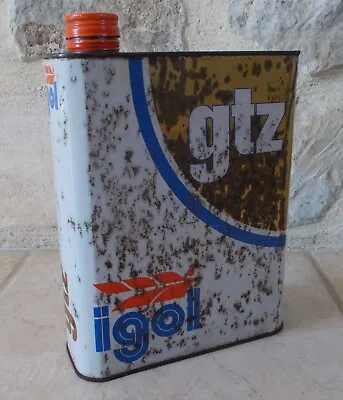 Antique IGOL GTZ Can Auto Old Vintage France French Petroleum White Gold • $20.13